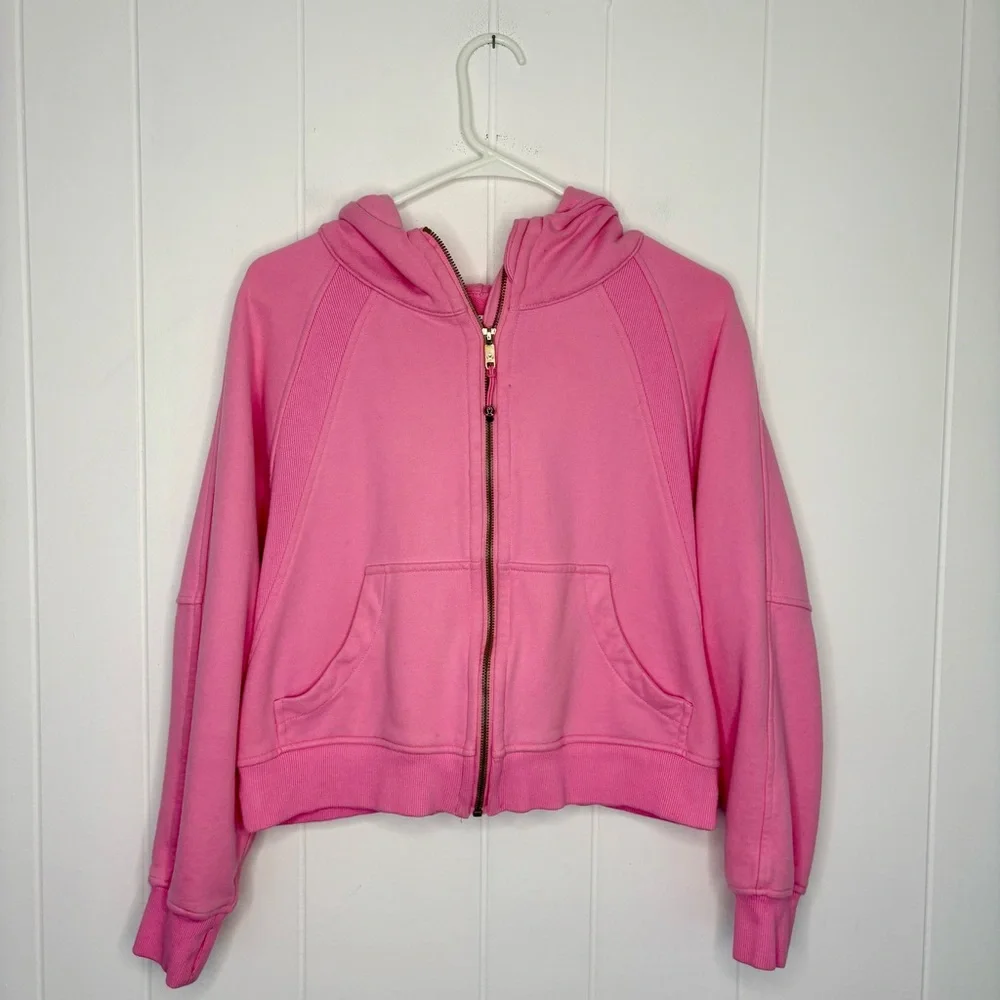 Lululemon Scuba Oversized Full Zip Size Small Dahlia Maeve Pink Outdoor Running - Picture 3 of 10